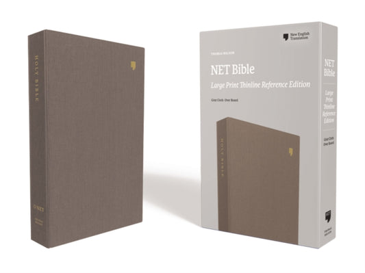 Book cover of: NET Bible, Thinline Reference, Large Print, Cloth over Board, Gray, Comfort Print