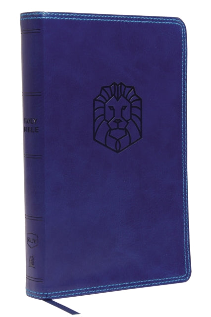 Book cover of: NKJV, Holy Bible for Kids, Leathersoft, Blue, Comfort Print. By: Thomas Thomas Nelson