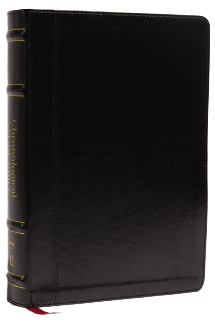 Book cover of: NKJV, Chronological Study Bible, Leathersoft, Black, Comfort Print. By: Thomas Thomas Nelson