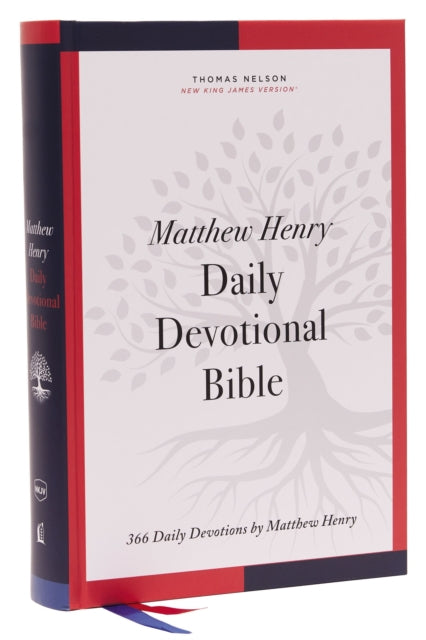 Book cover of: NKJV, Matthew Henry Daily Devotional Bible, Hardcover, Red Letter, Thumb Indexed, Comfort Print. By: Zondervan Publishing Company