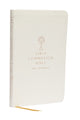 Book cover of: NABRE, New American Bible, Revised Edition, Catholic Bible, First Communion Bible: New Testament, Leathersoft, White. By: Catholic Bible Catholic Bible Press