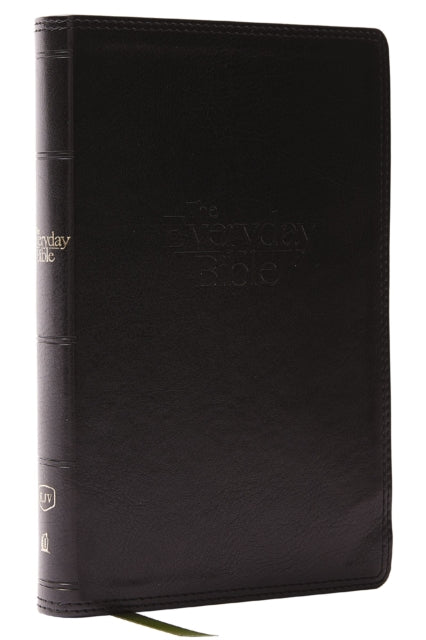Book cover of: KJV, The Everyday Bible, Black Leathersoft, Red Letter, Comfort Print. By: Zondervan
