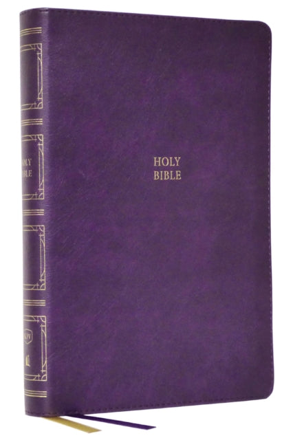 Book cover of: KJV Holy Bible: Paragraph-style Large Print Thinline with 43,000 Cross References, Purple Leathersoft, Red Letter, Comfort Print (Thumb Indexed): King James Version. By: Zondervan Publishing Company