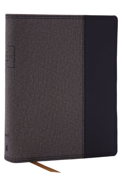 Book cover of: Prayer Bible: Pray God’s Word Cover to Cover (NKJV, Black/Gray Leathersoft, Red Letter, Comfort Print). By: Zondervan
