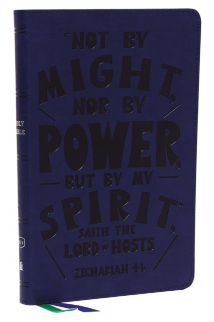 Book cover of: KJV Holy Bible: Thinline Youth Edition, Blue Leathersoft, Red Letter, Comfort Print: King James Version (Verse Art Cover Collection). By: Zondervan Publishing Company