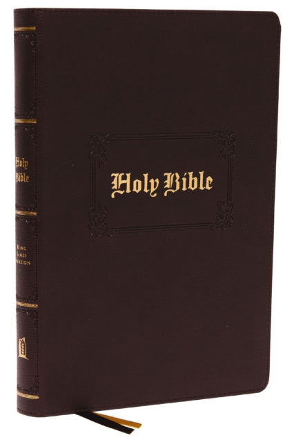 Book cover of: KJV Holy Bible: Large Print with 53,000 Center-Column Cross References, Brown Leathersoft, Red Letter, Comfort Print (Thumb Indexed): King James Version. By: Zondervan Publishing Company