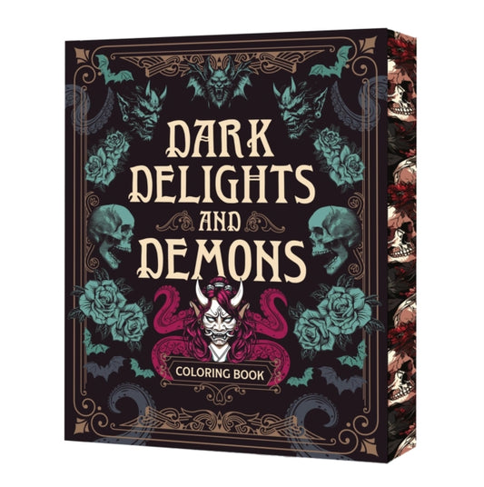 Dark Delights and Demons Coloring Book, Over 150 Macabre Masterpieces to Color with Stunning Sprayed Edges 9780785846338 Editors of Chartwell Books