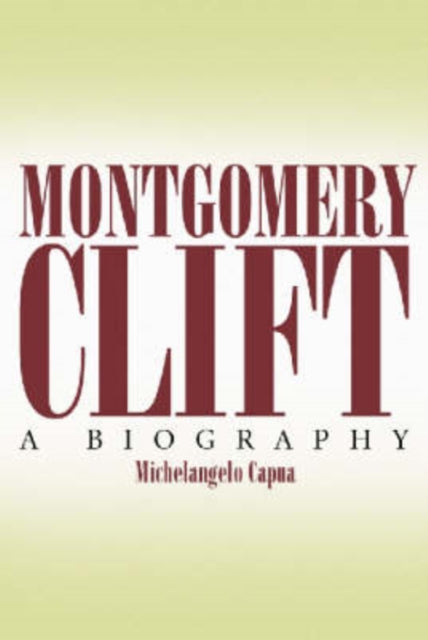 Book cover of: Montgomery Clift