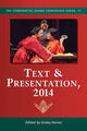 Book cover of: Text & Presentation, 2014. By: Graley Herren