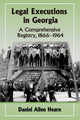 Book cover of: Legal Executions in Georgia. By: Daniel Allen Hearn