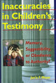 Book cover of: Inaccuracies in Children's Testimony