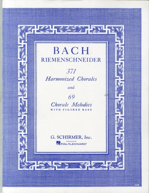 Book cover of: 371 Harmonized Chorales And 69 Chorale Melodies