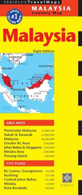 Malaysia Travel Map Eighth Edition