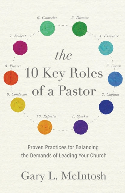 Book cover of: 10 Key Roles of a Pastor – Proven Practices for Balancing the Demands of Leading Your Church. By: Gary L. McIntosh