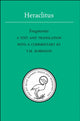 Book cover of: Heraclitus. By: T.M. Robinson