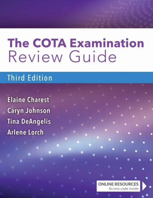 Book cover of: COTA Examination Review Guide. By: Elaine Charest