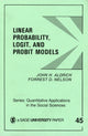 Book cover of: Linear Probability, Logit, and Probit Models