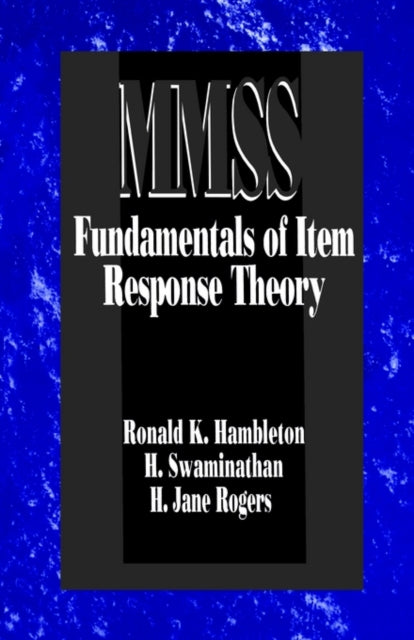 Fundamentals of Item Response Theory