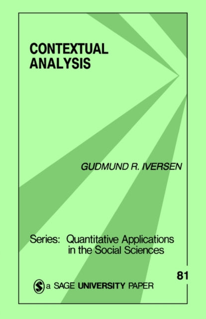 Book cover of: Contextual Analysis
