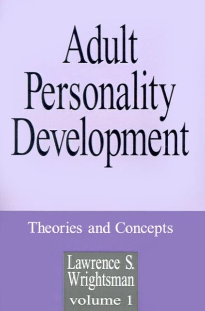 Book cover of: Adult Personality Development