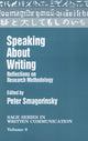 Book cover of: Speaking About Writing. By: Peter Smagorinsky