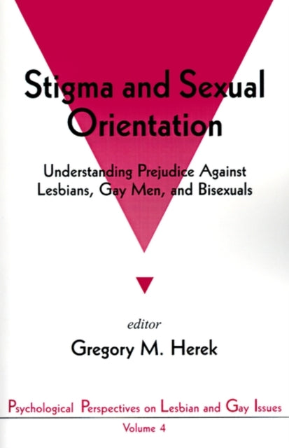 Book cover of: Stigma and Sexual Orientation. By: Gregory M. Herek
