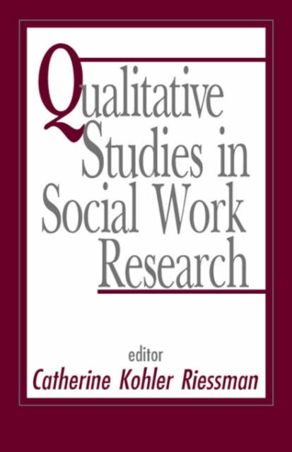 Book cover of: Qualitative Studies in Social Work Research