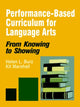 Book cover of: Performance-Based Curriculum for Language Arts