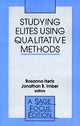 Book cover of: Studying Elites Using Qualitative Methods