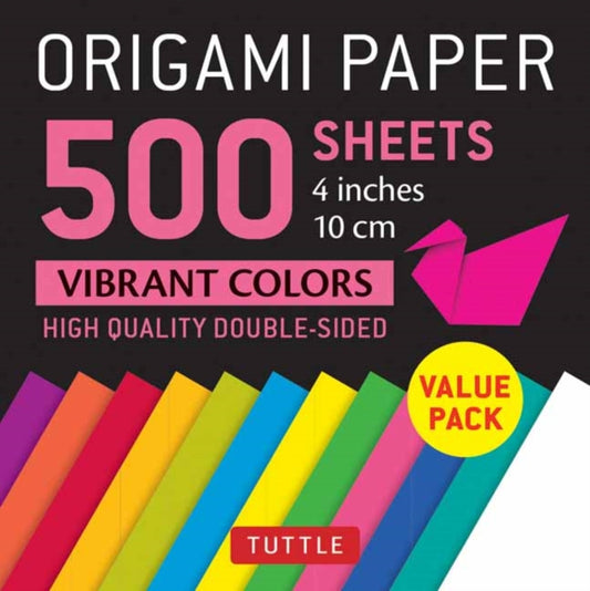 Book cover of: Origami Paper 500 sheets Vibrant Colors 4 (10 cm)