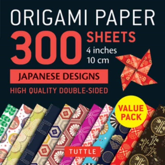 Book cover of: Origami Paper 300 sheets Japanese Designs 4" (10 cm). By: Tuttle Publishing