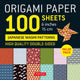 Book cover of: Origami Paper 100 sheets Washi Patterns 6" (15 cm). By: Tuttle Tuttle Studio