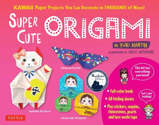 Book cover of: Super Cute Origami Kit. By: Yuki Martin