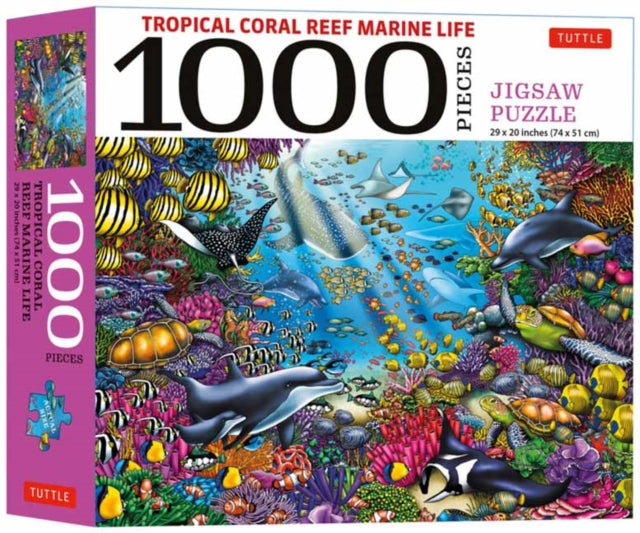 Book cover of: Tropical Coral Reef Marine Life - 1000 Piece Jigsaw Puzzle