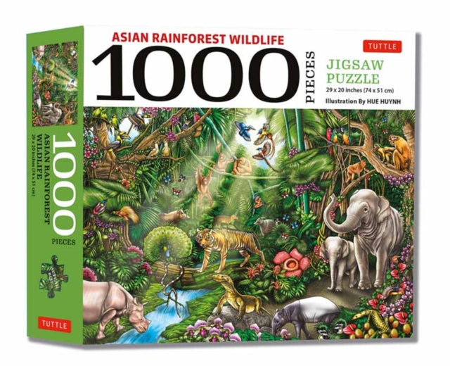 Book cover of: Asian Rainforest Wildlife - 1000 Piece Jigsaw Puzzle