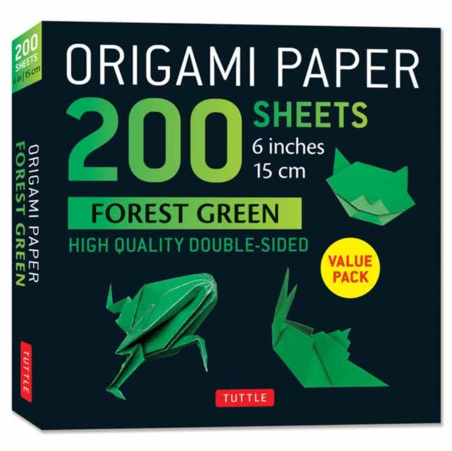 Book cover of: Origami Paper 200 sheets Forest Green 6"a