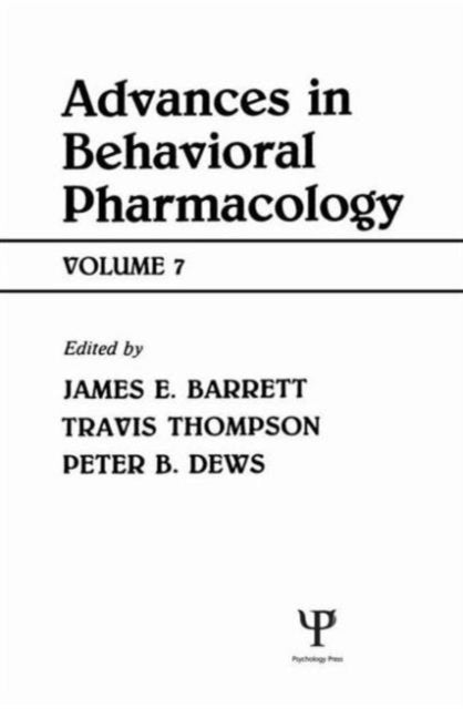 Book cover of: Advances in Behavioral Pharmacology