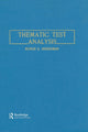 Book cover of: Thematic Test Analysis. By: E. S. Shneidman
