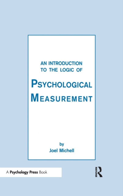 Book cover of: Introduction To the Logic of Psychological Measurement