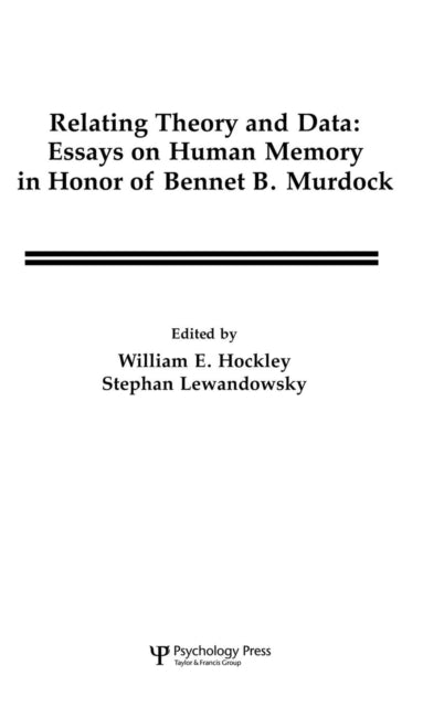 Book cover of: Relating Theory and Data