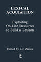 Book cover of: Lexical Acquisition. By: Uri Zernik