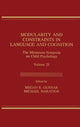 Book cover of: Modularity and Constraints in Language and Cognition