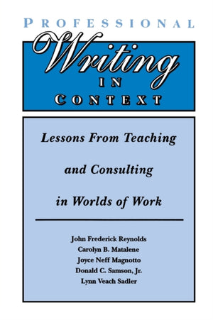 Professional Writing in Context