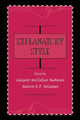 Book cover of: Explanatory Style. By: Gregory McClellan Buchanan