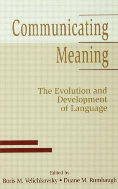 Book cover of: Communicating Meaning