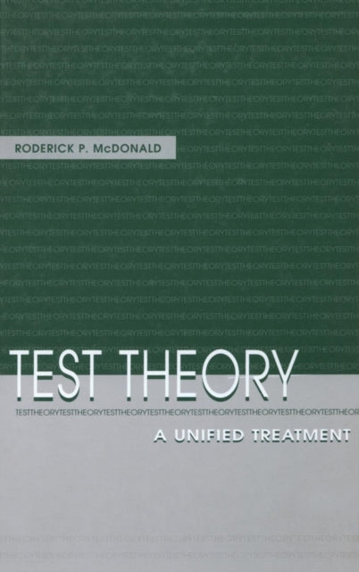 Book cover of: Test Theory. By: Roderick P. McDonald