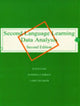 Book cover of: Second Language Learning Data Analysis