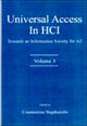 Book cover of: Universal Access in HCI. By: Constantine Stephanidis