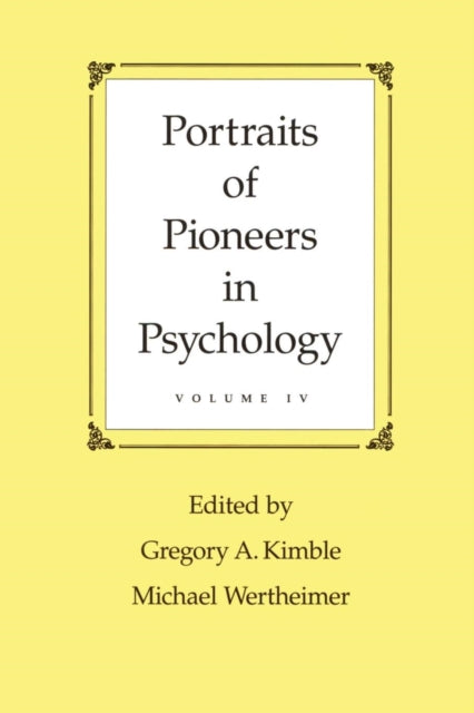 Book cover of: Portraits of Pioneers in Psychology