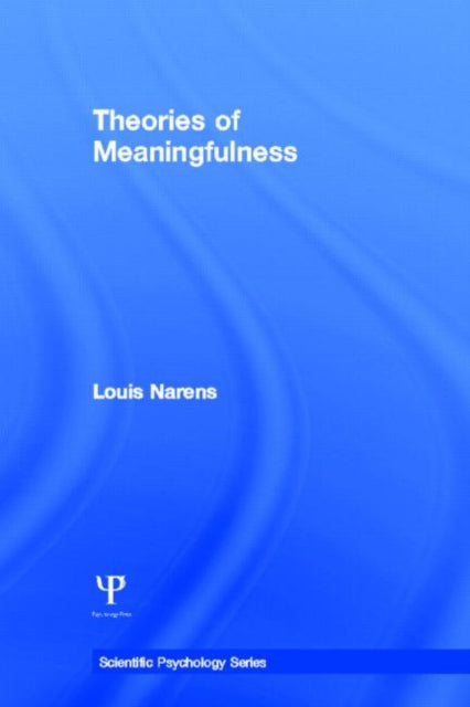Book cover of: Theories of Meaningfulness. By: Louis Narens